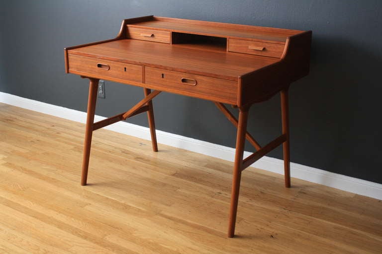Danish Modern Desk by Arne Wahl Iversen In Good Condition In San Francisco, CA