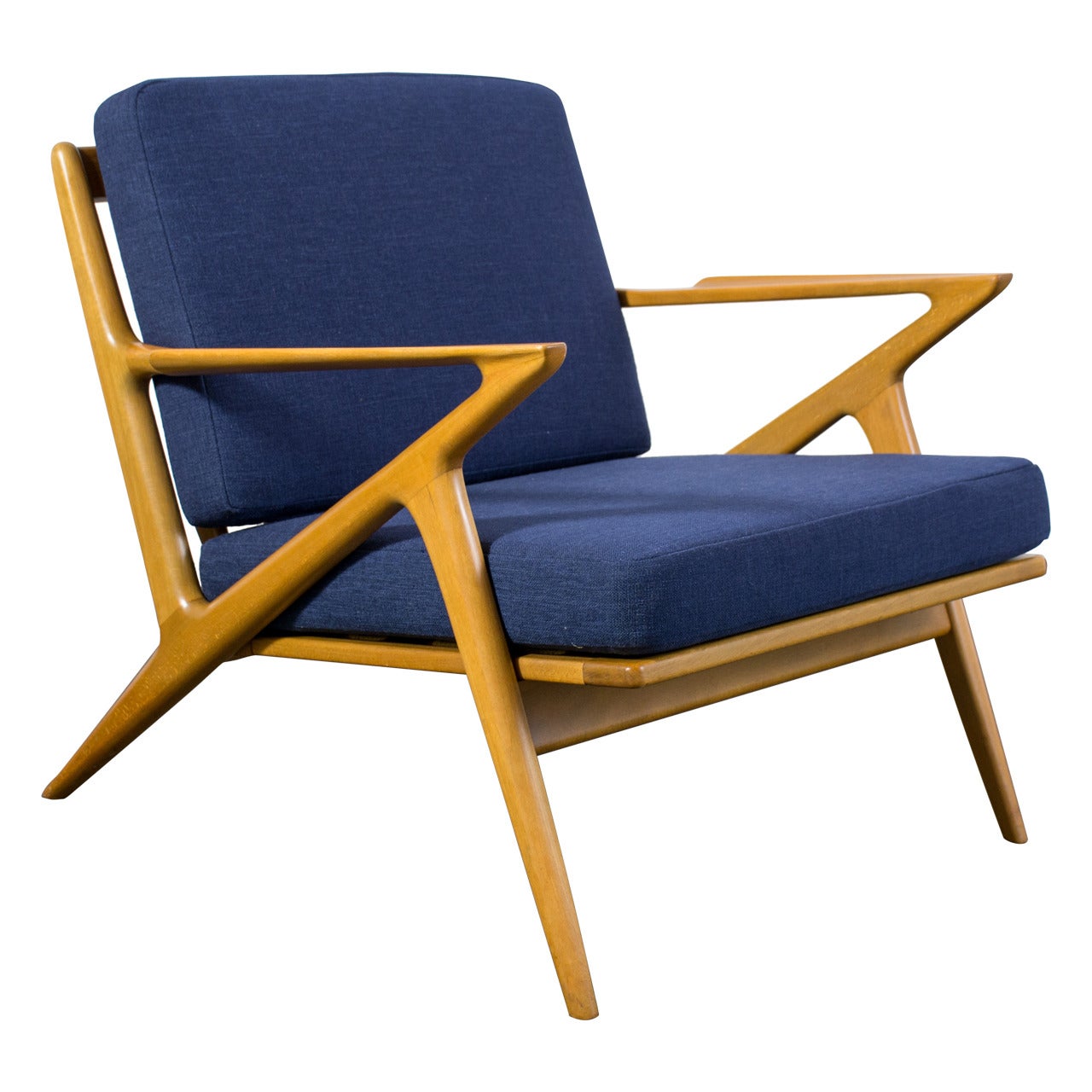 Danish Modern 'Z' Lounge Chair by Poul Jensen