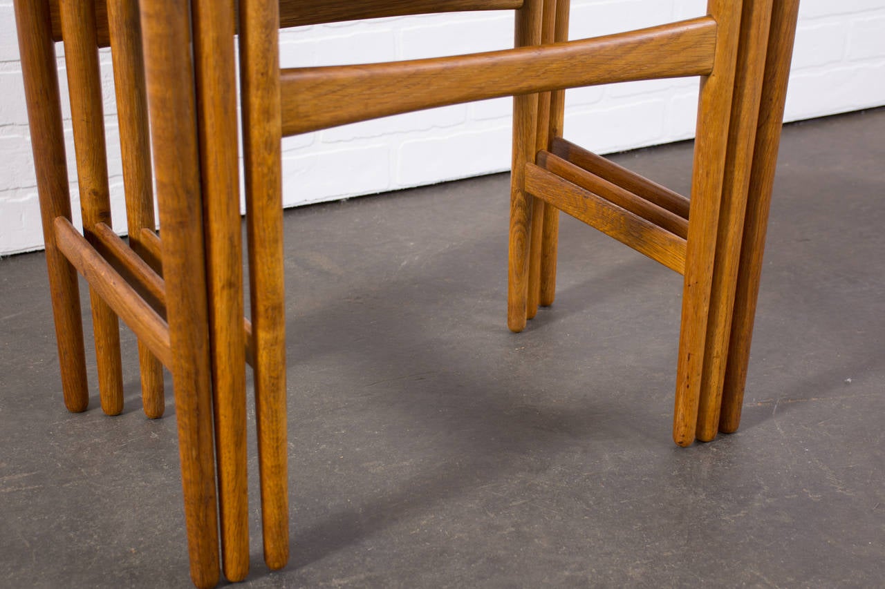 Set of Three Danish Modern Nesting Tables by Hans Wegner 1