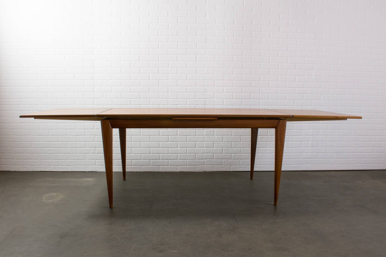 20th Century Danish Modern Teak Dining Table with Leaves by J.L. Moller