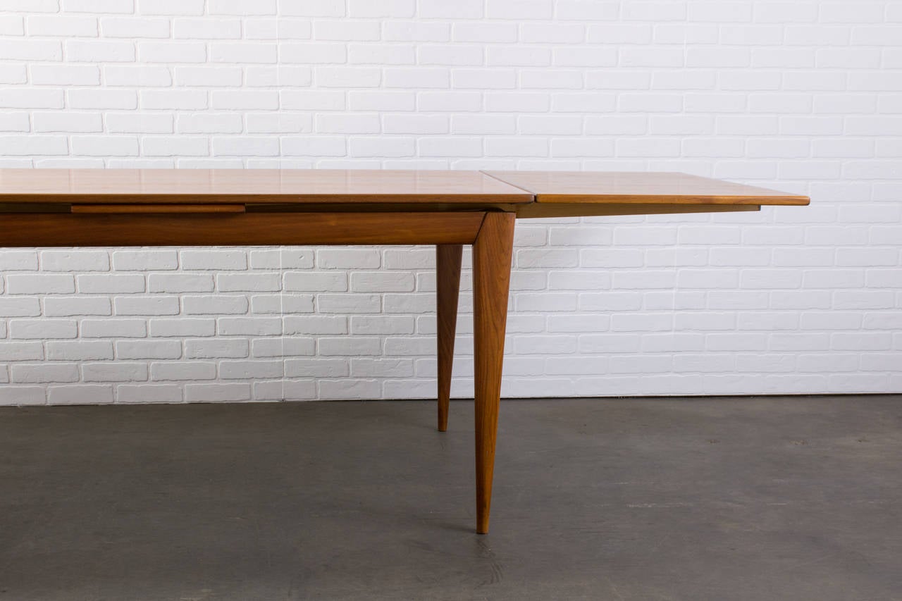 Danish Modern Teak Dining Table with Leaves by J.L. Moller 1