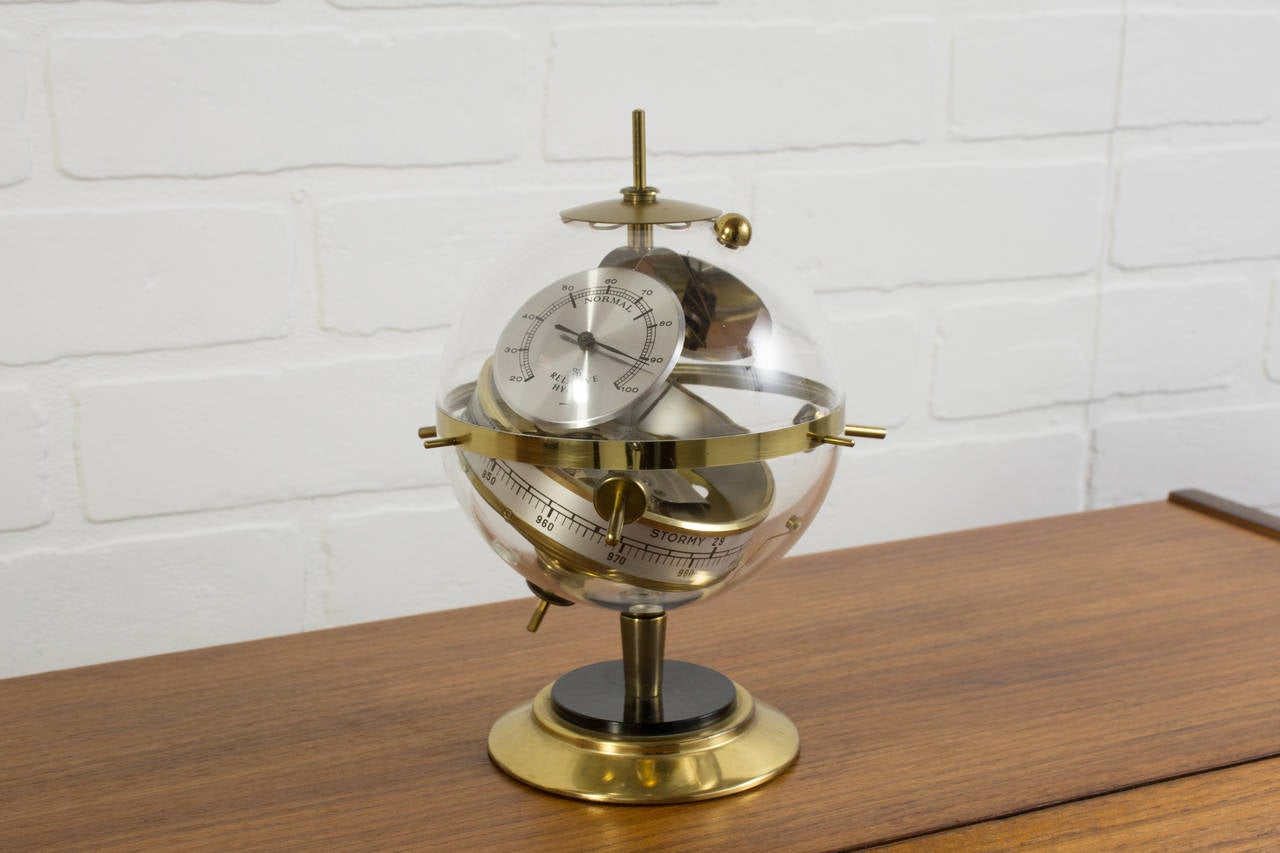 Mid-Century Modern Vintage Huger Barometer, West Germany