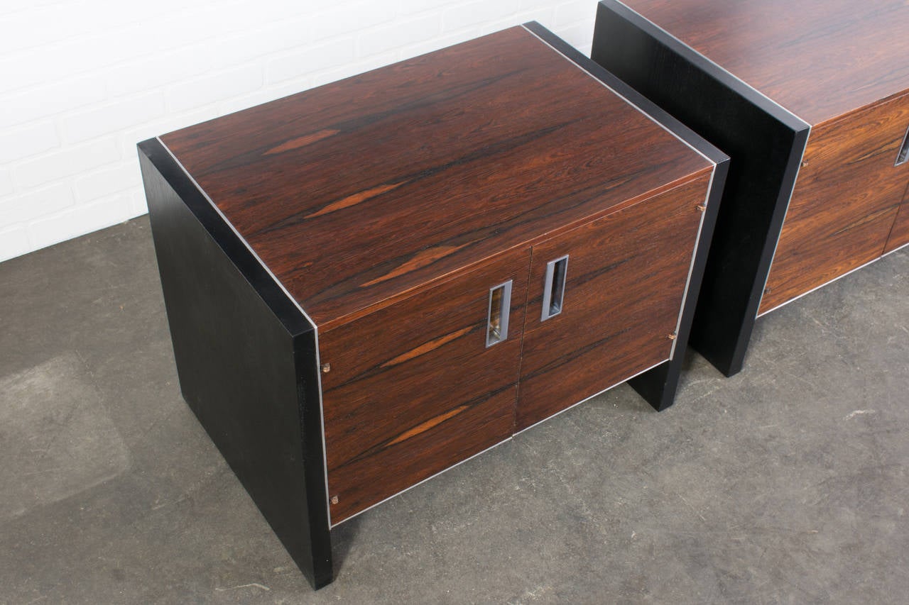 Pair of Vintage Rosewood Nightstands by Robert Baron for Glen of