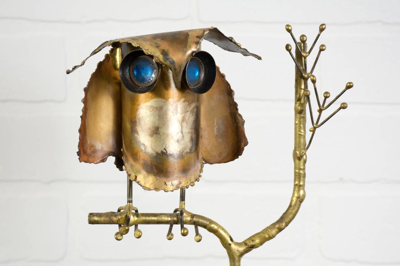 Vintage Mid-Century Owl Sculpture by Curtis Jere, 1967 1