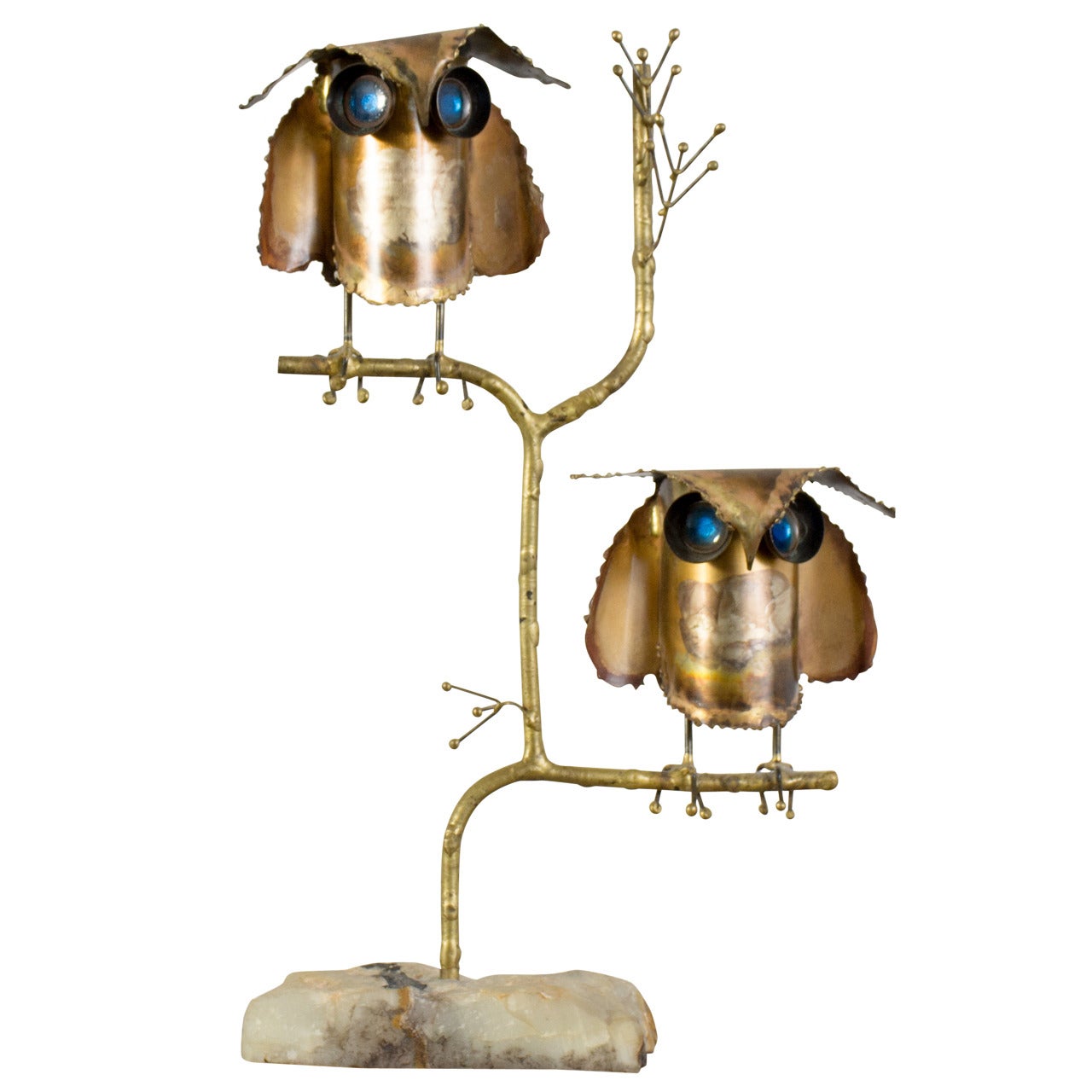 Vintage Mid-Century Owl Sculpture by Curtis Jere, 1967