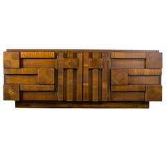 Vintage Mid-Century Cubist "Mosaic" Dresser by Lane