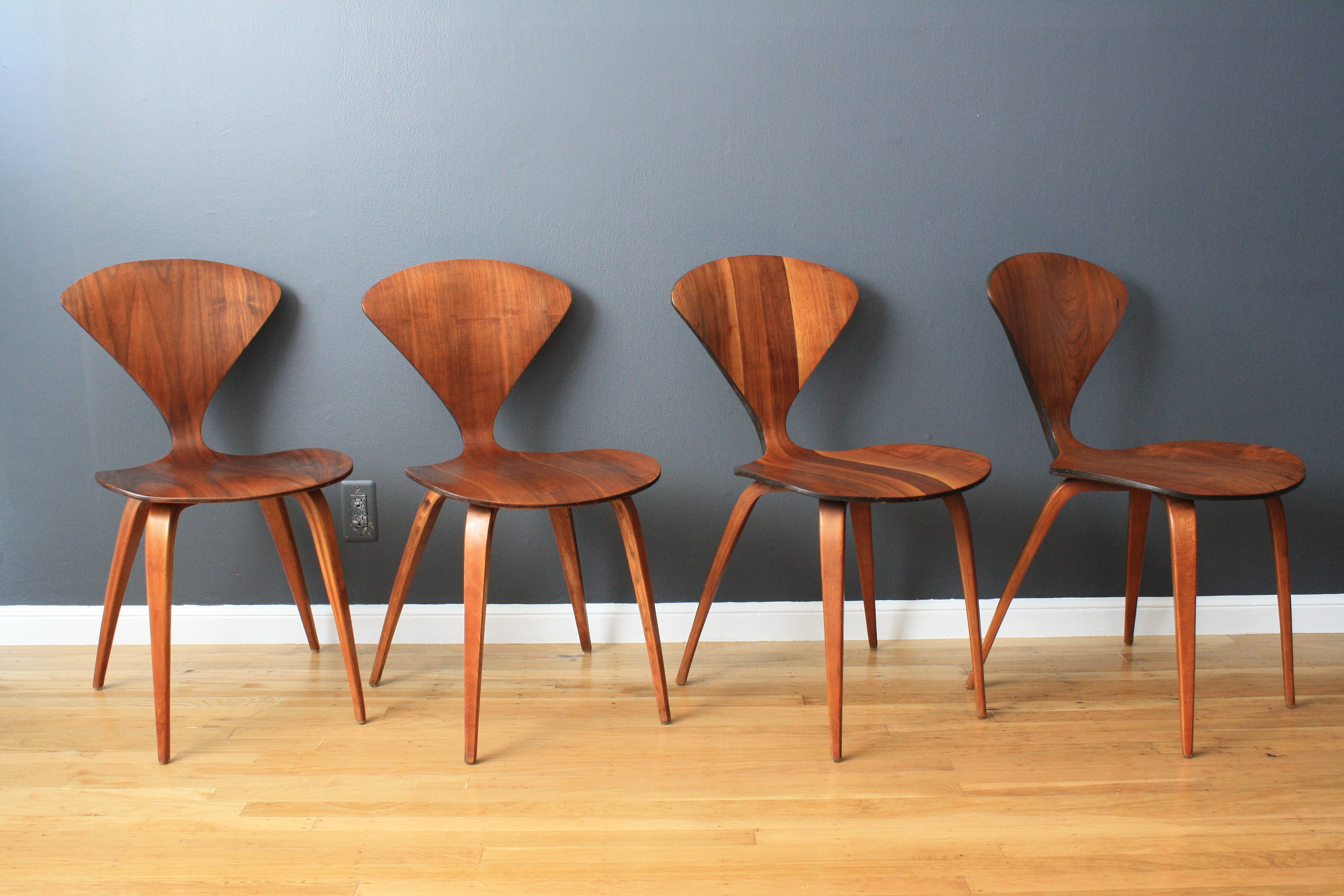 Set of Eight Vintage Cherner Dining Chairs