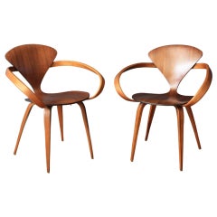 Pair of Vintage Cherner Pretzel Chairs