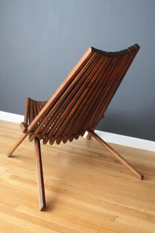 Unknown Vintage Mid-Century Teak Panamericana Chair