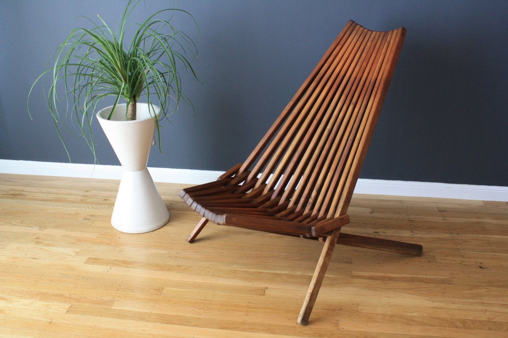 20th Century Vintage Mid-Century Teak Panamericana Chair