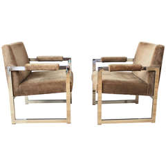 Pair of Vintage Mid-Century Lounge Chairs