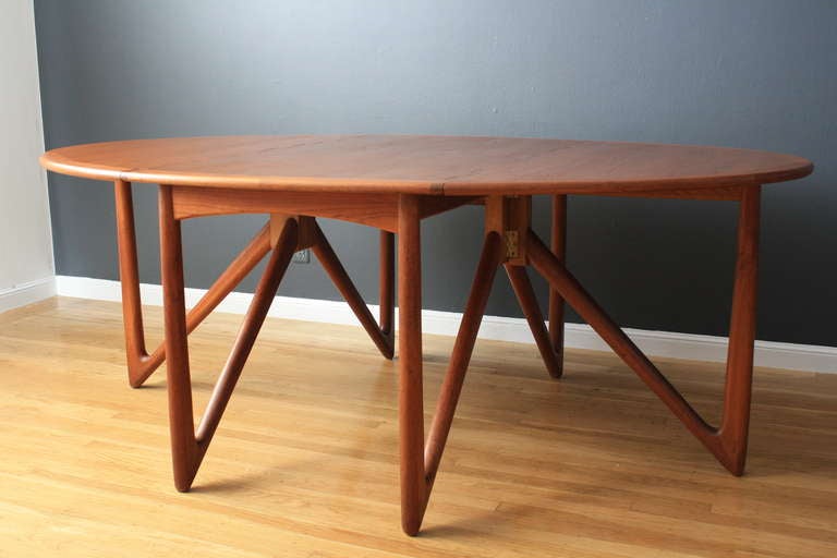 Danish Modern Dining Table by Kurt Ostervig In Good Condition In San Francisco, CA