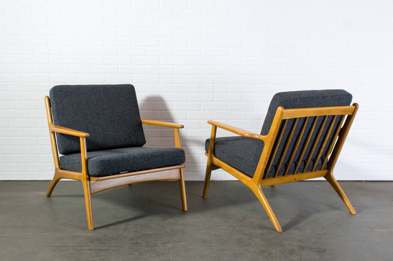Pair of Scandinavian Modern Lounge Chairs In Good Condition In San Francisco, CA