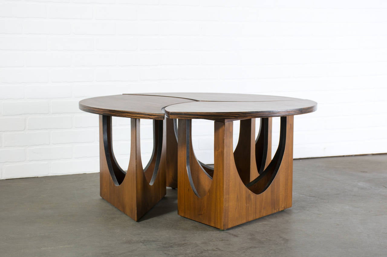 Mid-Century Modern Vintage Mid-Century Three-Piece Coffee Table