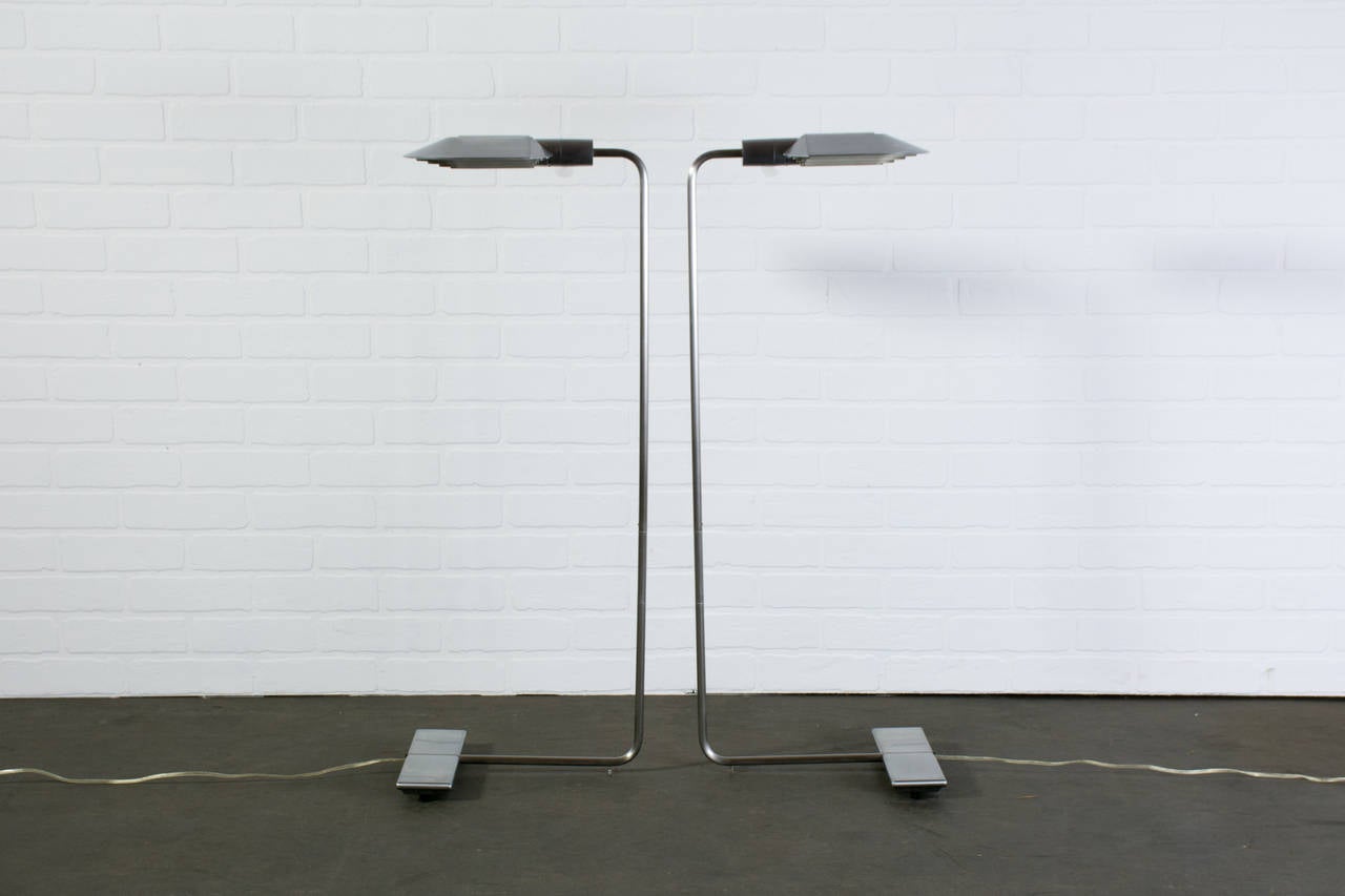 Mid-Century Modern Pair of Cedric Hartman Floor Lamps