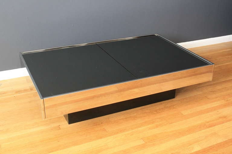 Steel Vintage Coffee Table by Willy Rizzo for Cidue Italy