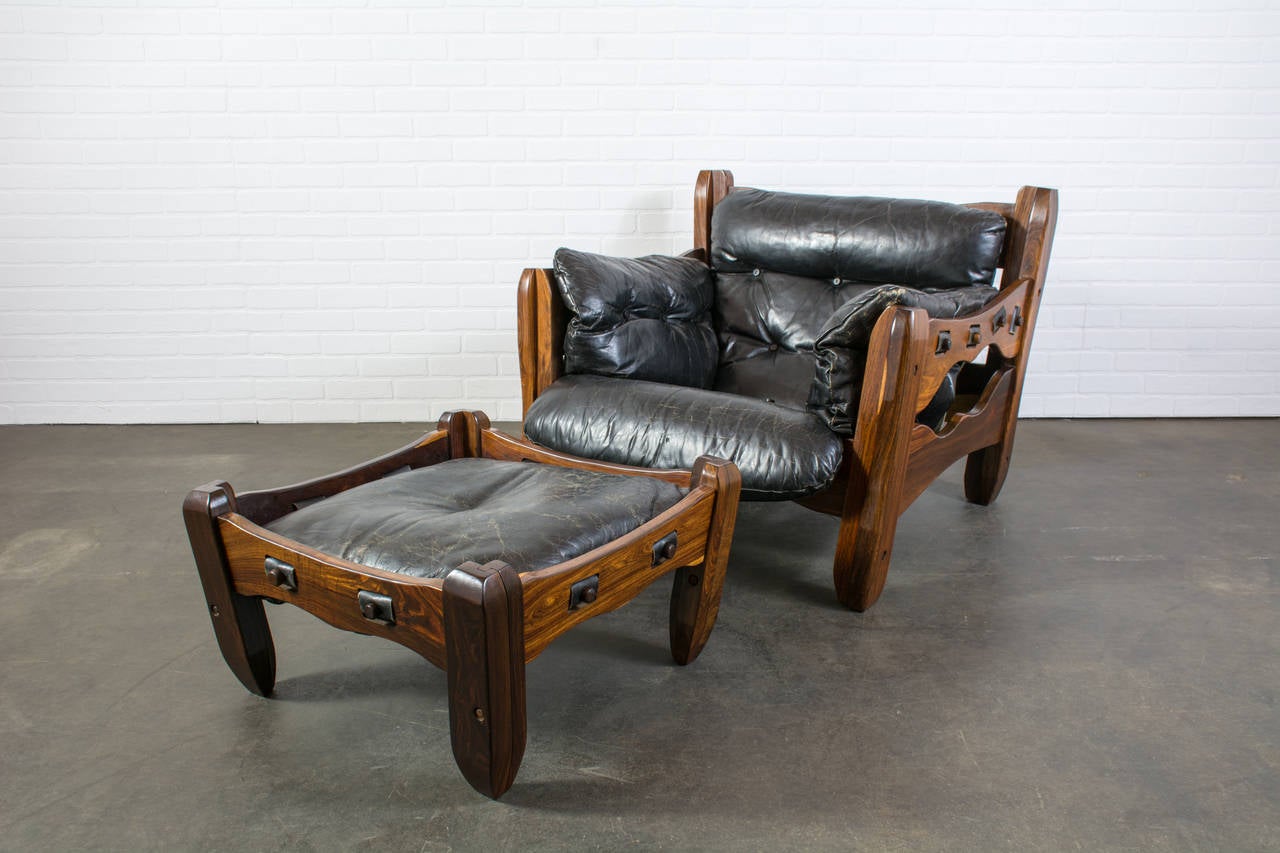 Rare Descanso Lounge Chair and Ottoman by Don Shoemaker 2