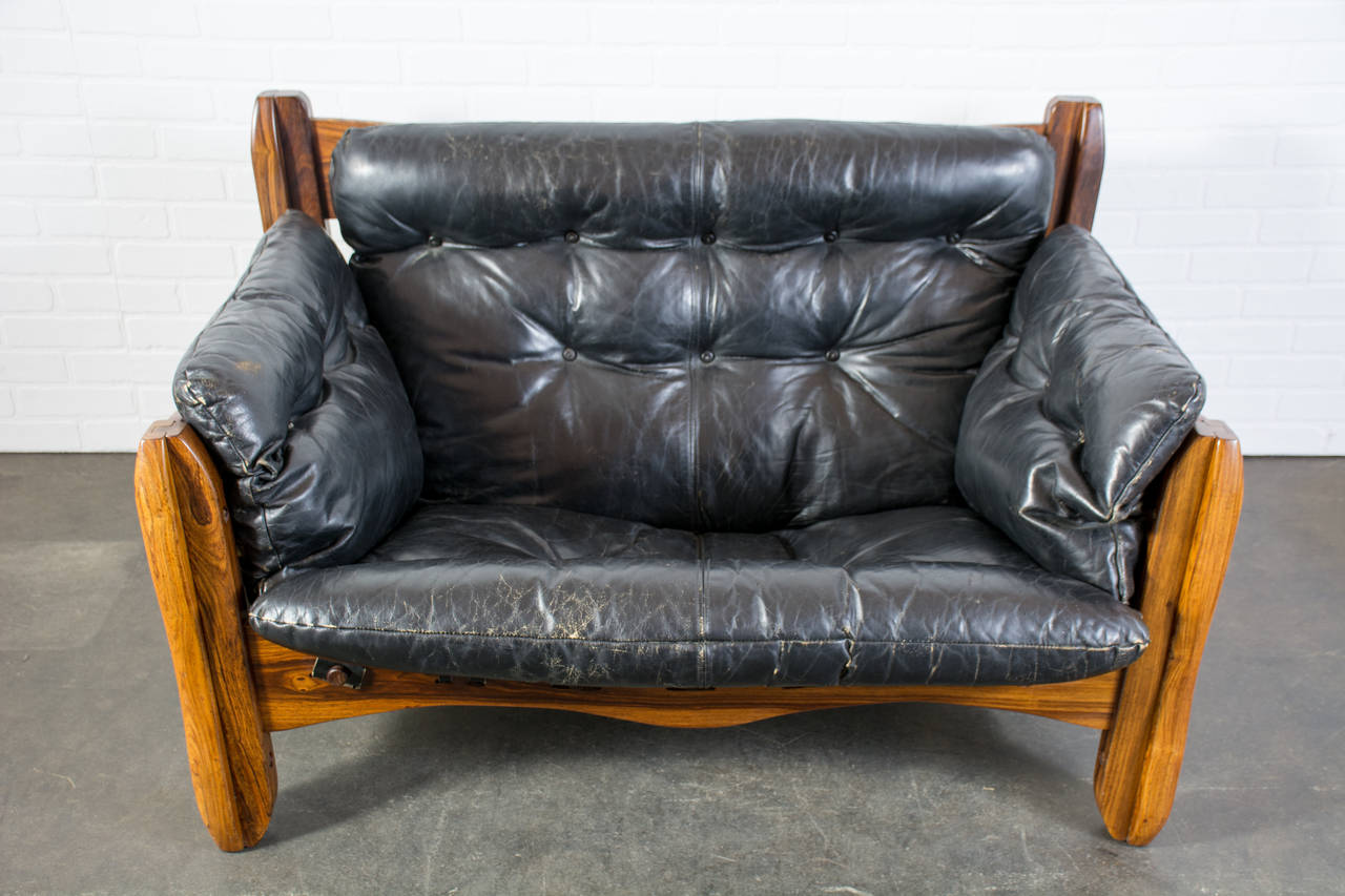 Mexican Rare Descanso Loveseat Sofa by Don Shoemaker
