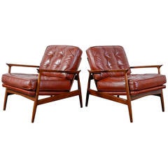 Pair of Danish Modern Lounge Chairs