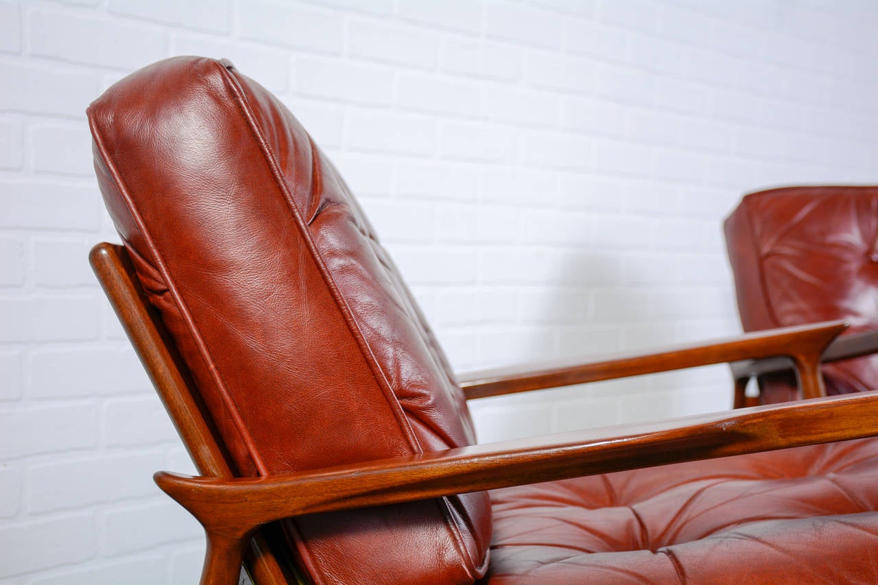 Pair of Danish Modern Lounge Chairs In Good Condition In San Francisco, CA