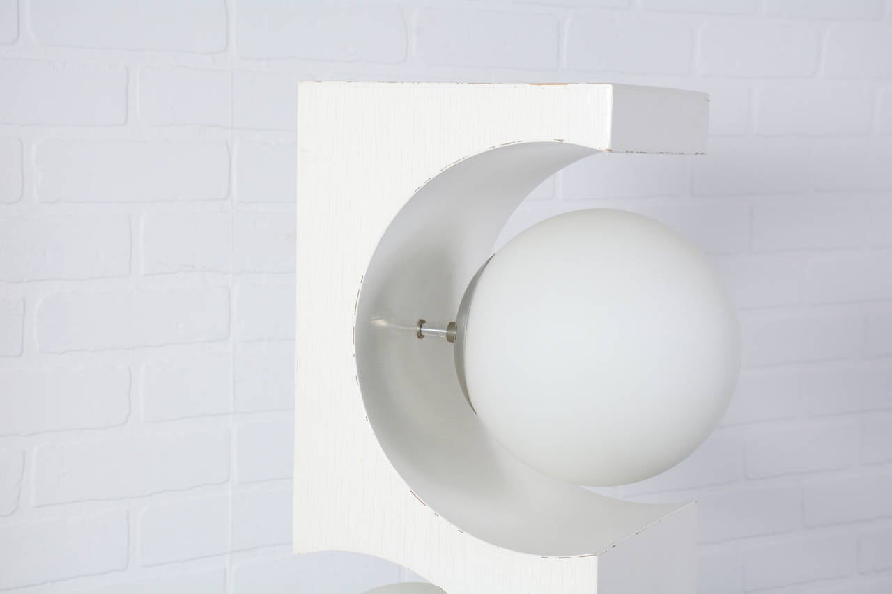 Glass Mid-Century Modern Floor Lamp by Modeline