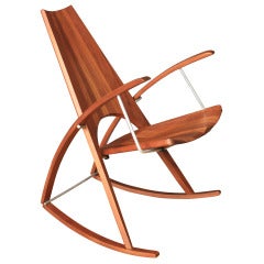 Vintage Rocking Chair by Leon Meyer