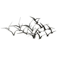 "Birds in Flight" Wall Sculpture by Curtis Jere