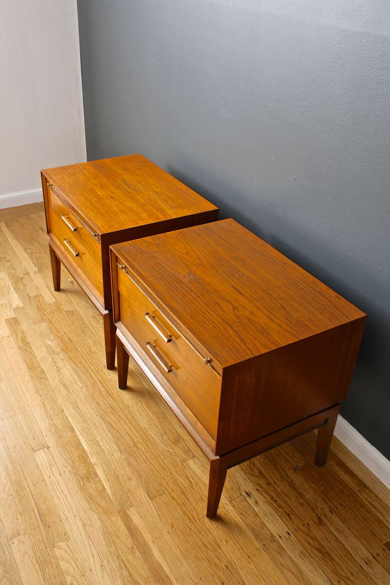 Pair of Vintage Mid-Century Night Stands by Drexel In Good Condition In San Francisco, CA