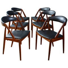 Set of Six Kai Kristiansen Dining Chairs