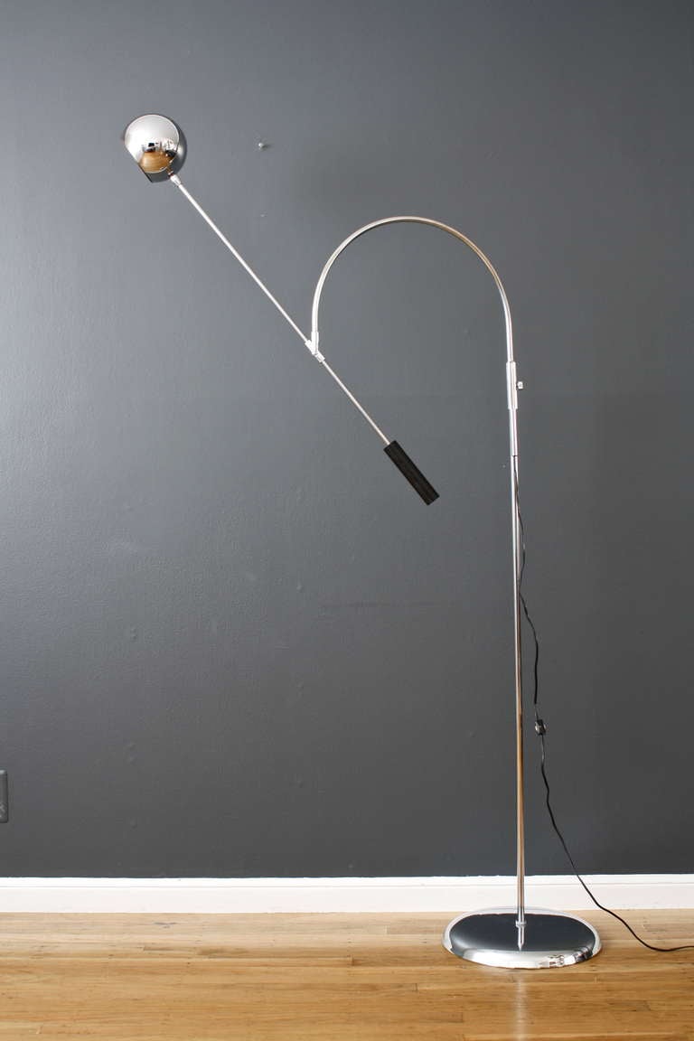 Late 20th Century Vintage Mid-Century 'Orbiter' Floor Lamp by Robert Sonneman