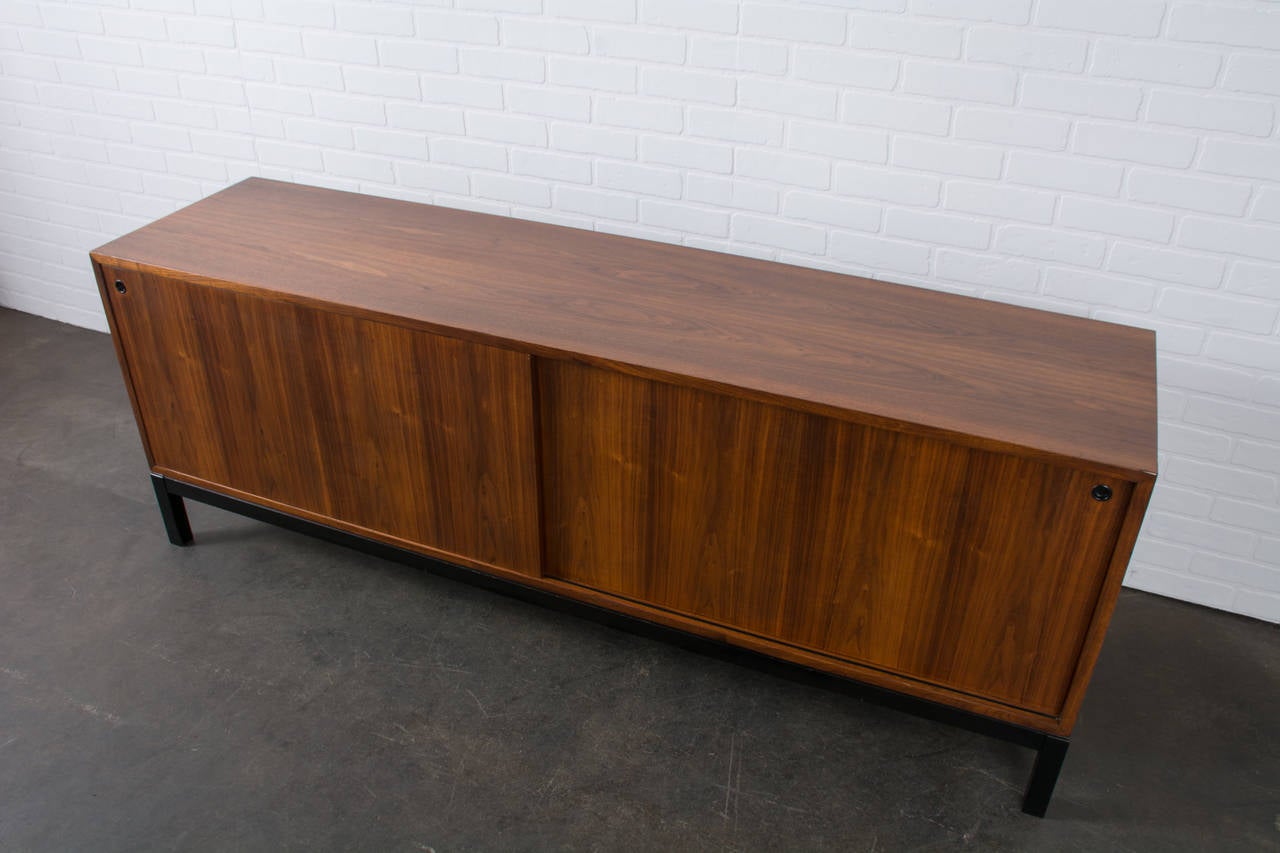 Vintage Mid-Century Walnut Credenza by Jacques Guillon In Good Condition In San Francisco, CA