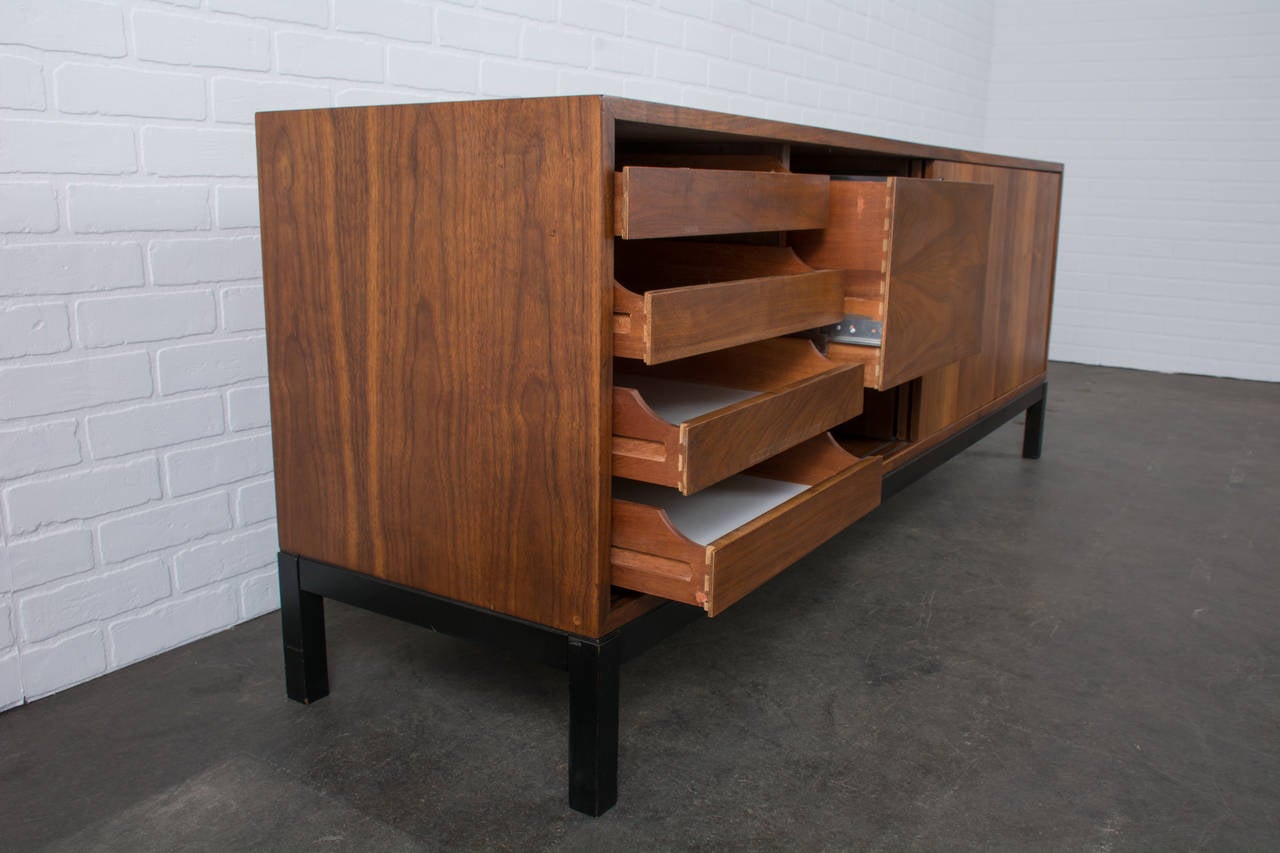 Mid-Century Modern Vintage Mid-Century Walnut Credenza by Jacques Guillon