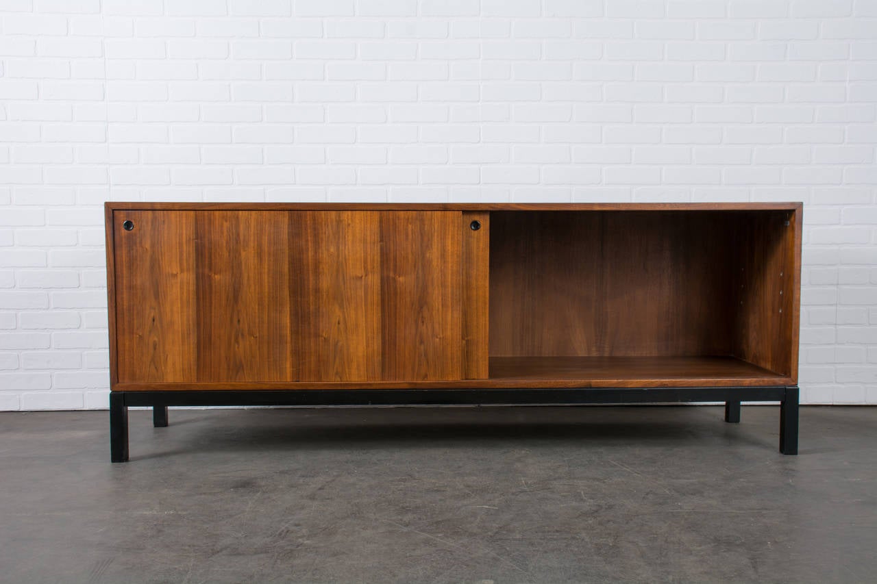 Canadian Vintage Mid-Century Walnut Credenza by Jacques Guillon