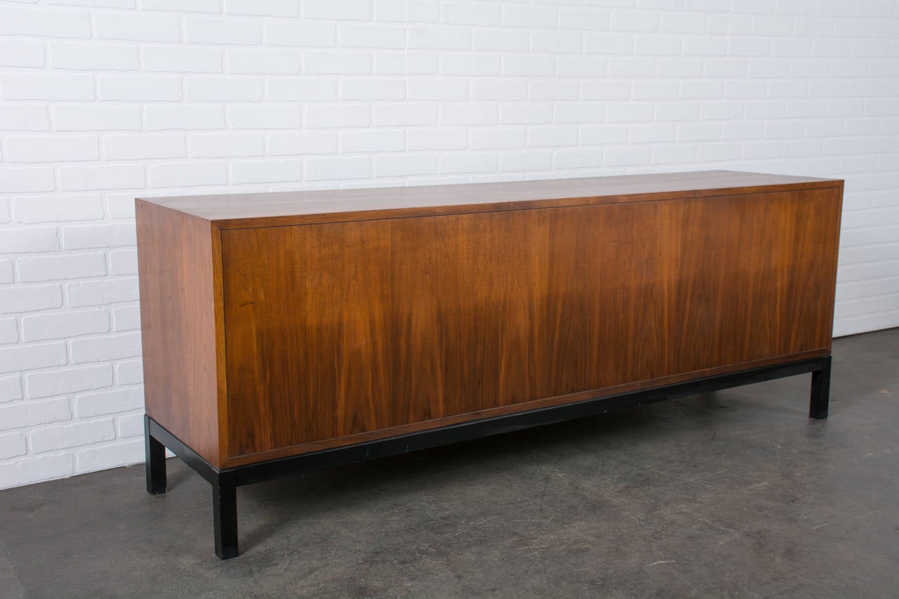 Vintage Mid-Century Walnut Credenza by Jacques Guillon 4