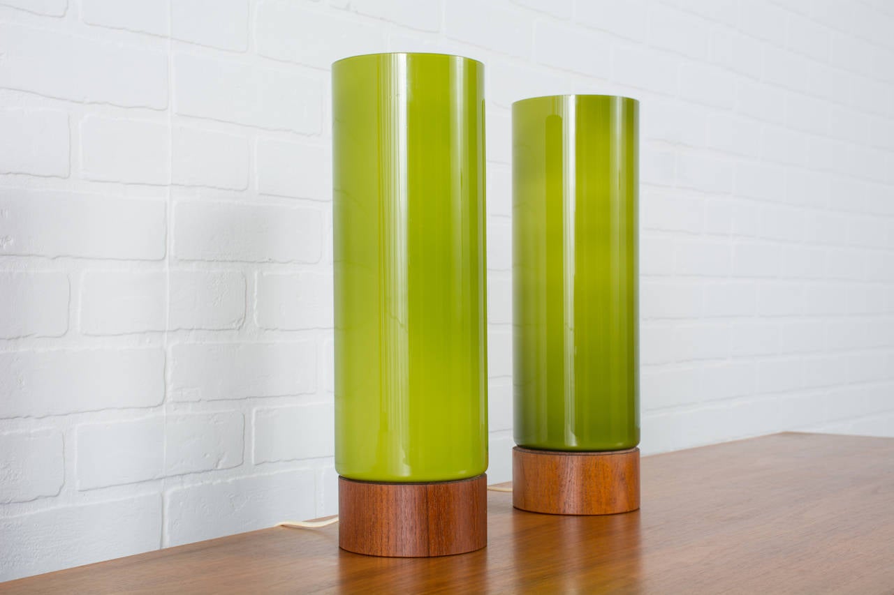 Scandinavian Modern Pair of Danish Modern Table Lamps