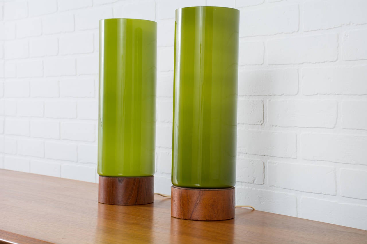 Pair of Danish Modern Table Lamps In Excellent Condition In San Francisco, CA