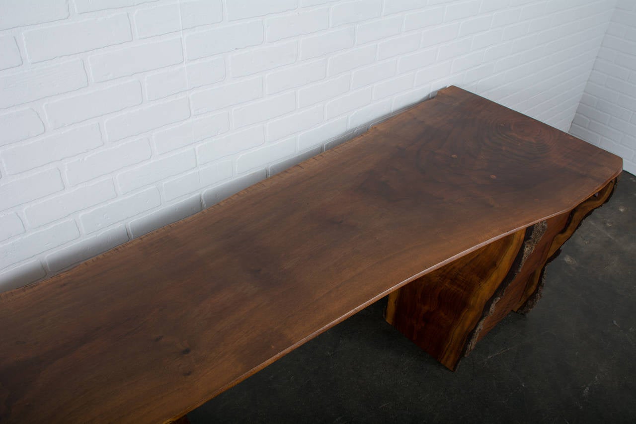 Vintage Wood Slab Desk 1