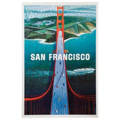 Rare Vintage San Francisco Poster by Howard Koslo, 1964