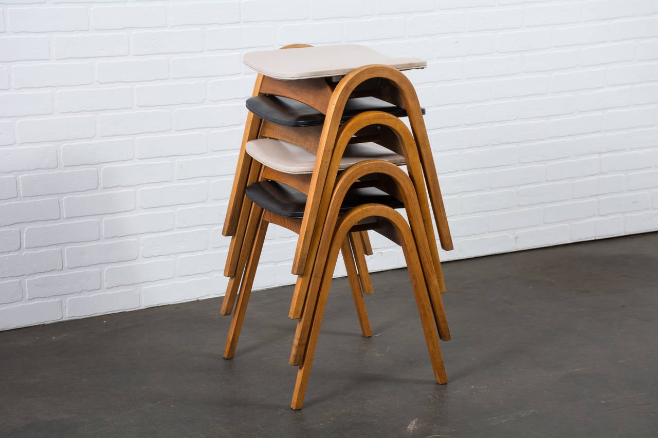 vintage stacking stools