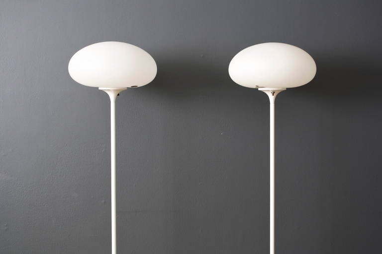 Pair of Vintage 'Mushroom' Floor Lamps by Laurel Lamp In Good Condition In San Francisco, CA