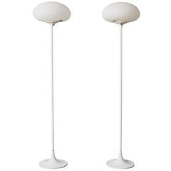 Pair of Vintage 'Mushroom' Floor Lamps by Laurel Lamp