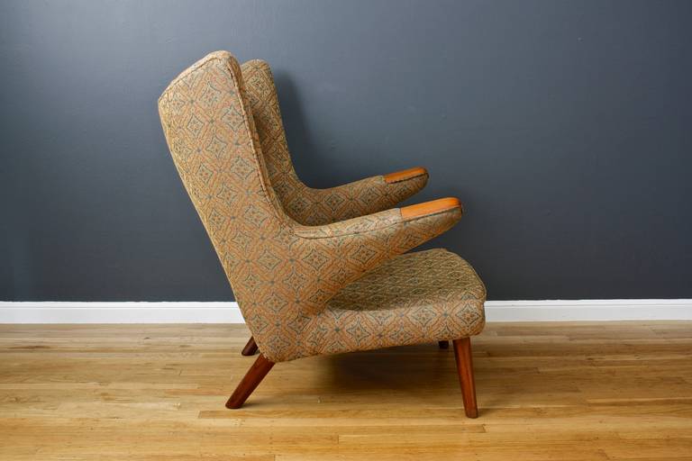 Scandinavian Modern Vintage Papa Bear Chair by Hans Wegner