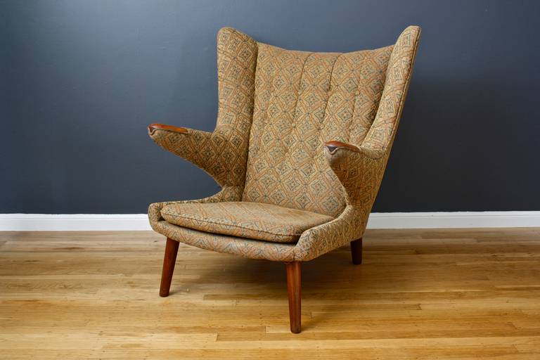Vintage Papa Bear Chair by Hans Wegner In Good Condition In San Francisco, CA