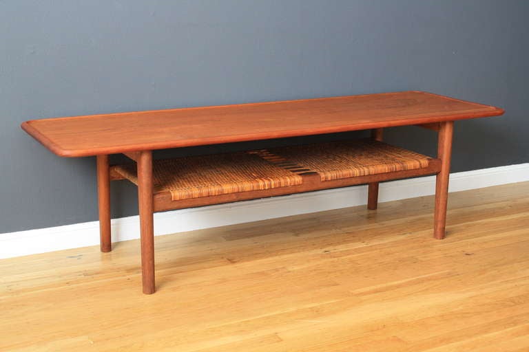 Danish Modern Teak Coffee Table by Hans Wegner