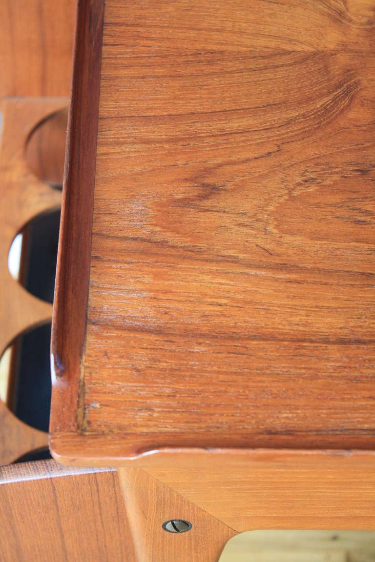 Danish Modern Teak Bar Cart by J. Ingvard Jensen Odense 1