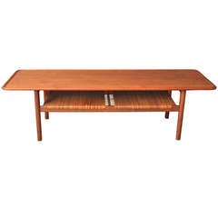 Danish Modern Teak Coffee Table by Hans Wegner