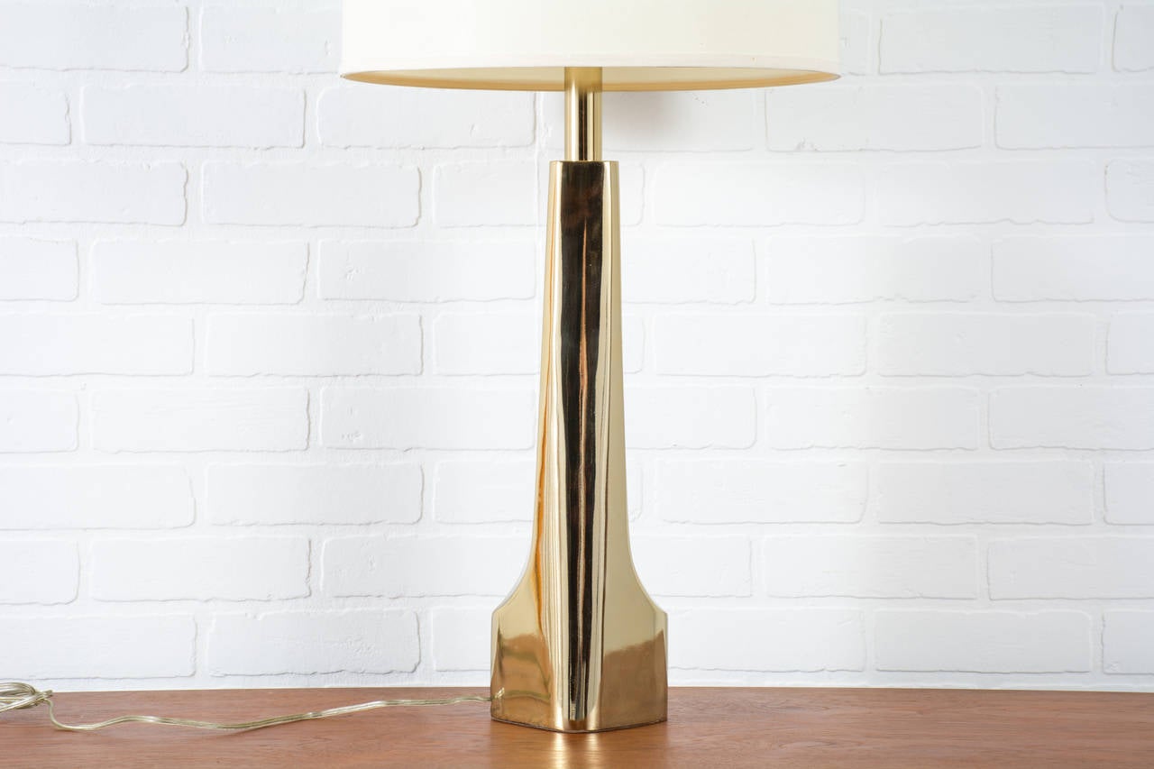 American Vintage Mid-Century Brass Table Lamp by Laurel Lamp