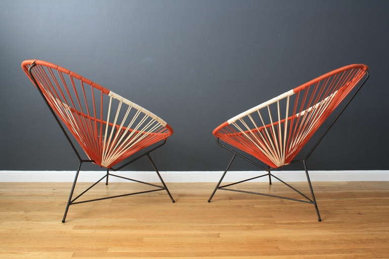 Pair of Vintage Mid-Century Acapulco Chairs 1