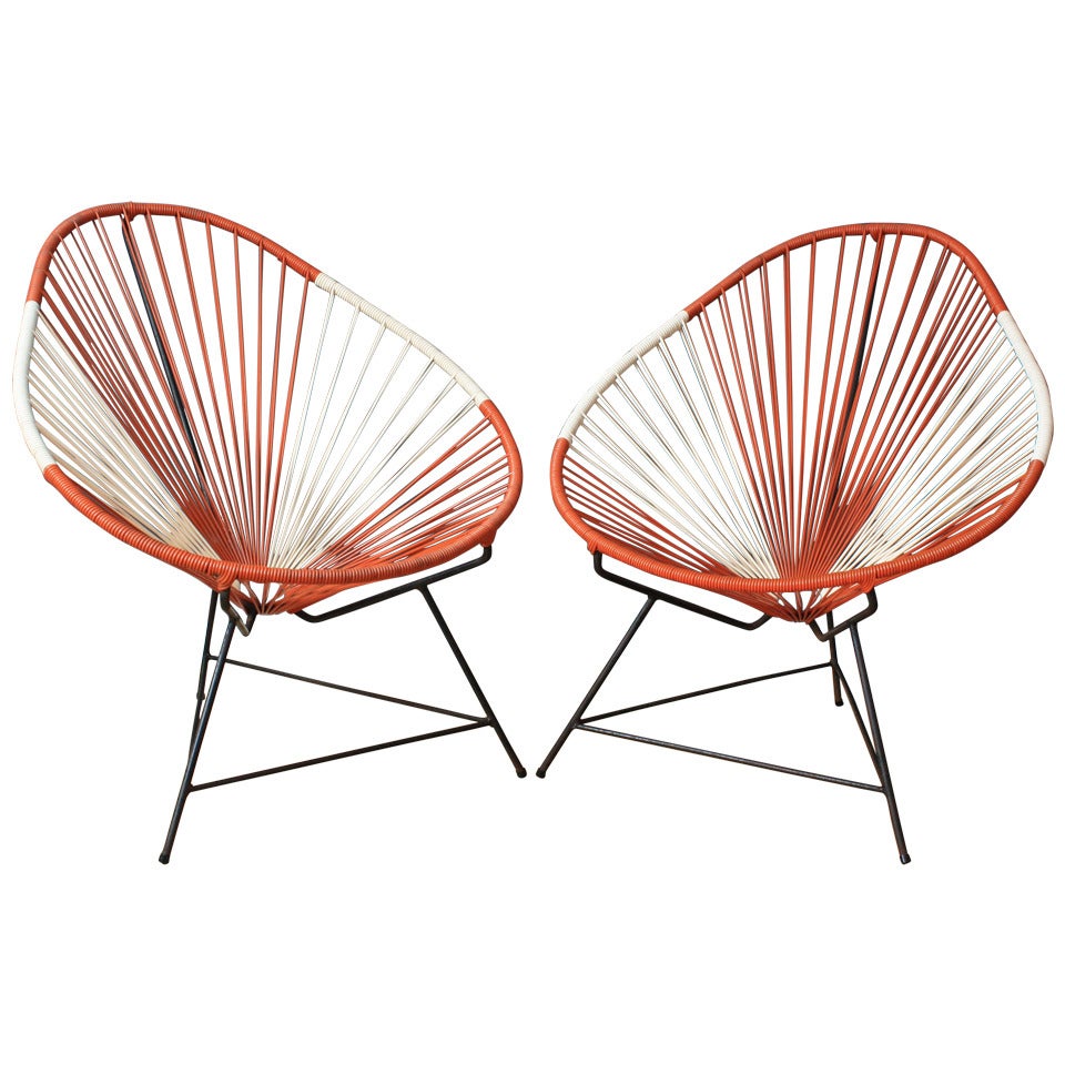 Pair of Vintage Mid-Century Acapulco Chairs