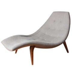 Mid-Century Modern Chaise Lounge in the style of Adrian Pearsall